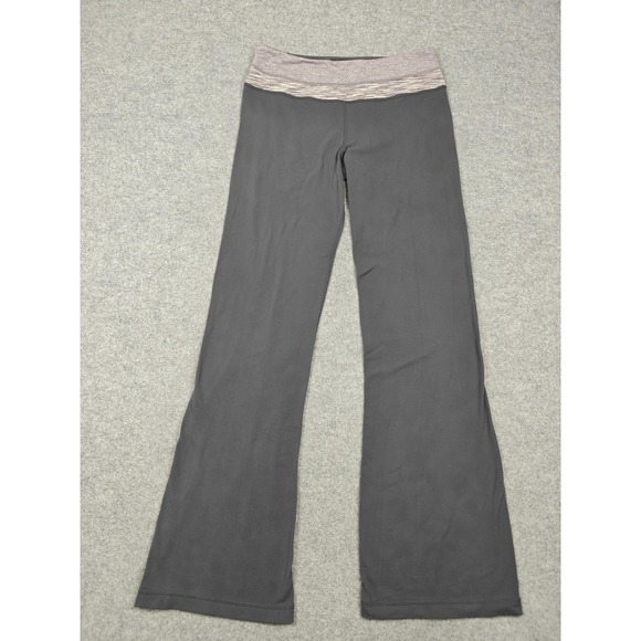 lululemon athletica Pants - Lululemon Pants Womens 8 Gray Flare Leg Knit Elastic Waist Yoga Athletic